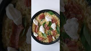 Make Orzo Carbonara for under £8 🥓healthyrecipes easydinner pasta cookingtips budgetfriendly [upl. by Galliett]