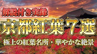 【究極の絶景】京都の紅葉 人気７選 [upl. by Netsoj129]