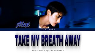 TVXQ  Take My Breath Away Sung by Max Changmin color coded lyrics RomIndo [upl. by Ahsien]