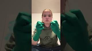 Biogel Surgical gloves Green ASMR [upl. by Olihs]