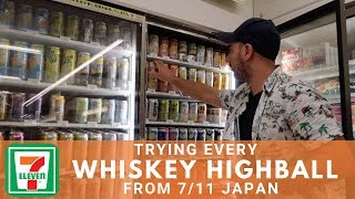 Trying Every Whiskey Highball from 711 Japan [upl. by Ttezil]