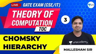 Theory of Computation TOC  Chomsky Hierarchy  Lec 3  GATE Computer ScienceIT Engineering Exam [upl. by Anha]