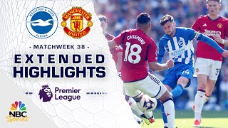 Brighton v Manchester United Matchweek 38  PREMIER LEAGUE HIGHLIGHTS  5192024  NBC Sports [upl. by Jeni]