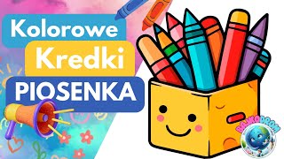 Kolorowe Kredki🎨W Pudełeczku Noszę  Piosenka Dla Dzieci [upl. by Akinimod599]