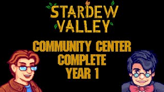 STARDEW VALLEY  YEAR 1 COMMUNITY CENTER [upl. by Galateah]