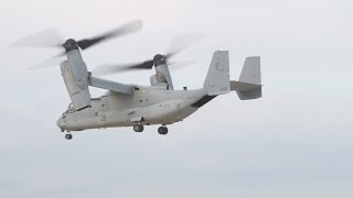 ESPETACULAR  ESSE É O MV22 OSPREY  ACIONAMENTO E DECOLAGEM NA VERTICAL EM NITTAHARA  JAPÃO [upl. by Atlante]