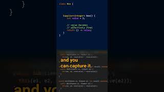 What does capturing a variable mean javalanguage javacoding javatips javacodinginterview [upl. by Lasonde]