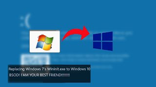 Swapping wininitexe from Windows 7 to Windows 10 [upl. by Kilam]