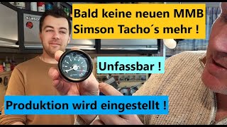 Keine Simson Tacho´s und Drehzahlmesser ab 2025 mehr lieferbar  Produktion wird eingestellt [upl. by Ziul209]