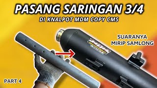 ganti saringan sarbor 34 knalpot mdm di vario 125 newknalpotstandarracing vario125 [upl. by Aicirtam]