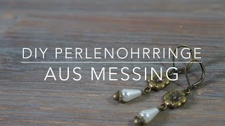 DIY Ohrringe mit Perlen  Perlenohrringe selber basteln [upl. by Anselma]