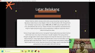 Presentasi Aljabar Boolean dan Sintesis Fungsi Logika [upl. by Windzer]