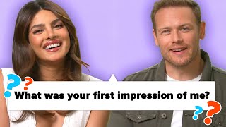 Priyanka Chopra Jonas and Sam Heughan Interview Each Other [upl. by Clari]