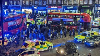 Stamford Hill Two girls injured in northeast London bus crash [upl. by Dunn546]