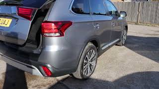 YV19UAJ Mitsubishi OUTLANDER 20 MIVEC EXCEED SUV 5DR PETROL CVT 4WD AUTO 7 SEATER HEATED SEATS [upl. by Ynar]