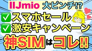 【朗報】あの格安SIMがスマホの投げ売りとキャンペーンを強化💪✨IIJmioがピンチに⁉️【docomoauSoftBankiPhoneAndroidAQUOSXiaomiマイネオ】 [upl. by Fowler]