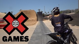 X Games Practice 2024  Moto Quarter Pipe High Air [upl. by Massingill]