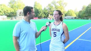 Postgame with Emily Horace American vs William and Mary [upl. by Fiedler296]