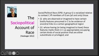 3 Haslanger on Race and Racialization [upl. by Arola]