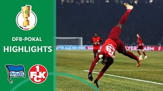 Lautern Cold As Ice  Hertha BSC vs FC Kaiserslautern 13  Highlights  DFBPokal QuarterFinal [upl. by Dallis]