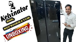 KELVINATOR SBS REFRIGERATOR 🔥UNBOXING AND FULL DETAILS [upl. by Aniakudo463]