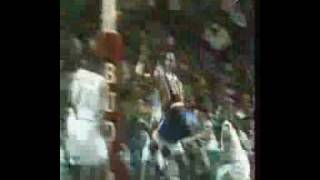 Video  Muggsy Bogues Blocks Ewing [upl. by Nnazil776]