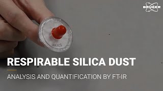 Respirable Silica Dust Quantification  FTIR Spectroscopy  Mining Work Safety [upl. by Atiana]