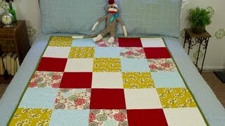 How To Sew A Block Quilt [upl. by Airrehs]