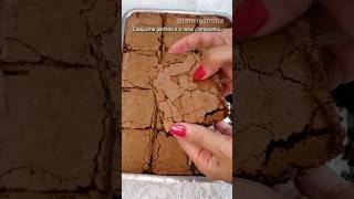 Você já tem tudo para fazer um brownie de casquinha perfeita agora  Tamires Mota [upl. by Aedrahs]