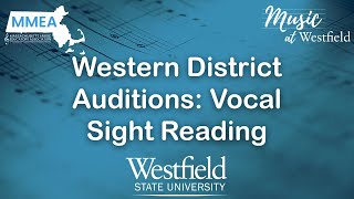 Western District Auditions Vocal Sight Reading [upl. by Egwan]