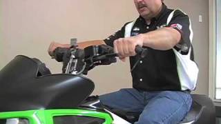 Adjusting Handlebars on Arctic Cat F6 Sno Pro [upl. by Aiekat]