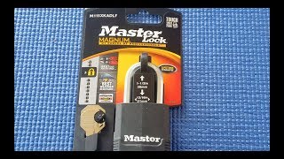 Picking 27 Master lock fairly easy to open picked [upl. by Fiel]