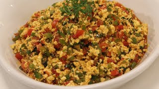 Jain Paneer Bhurji  Sanjeev Kapoor Khazana [upl. by Dnaltiak]