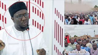 Massalikoul Djinane  Les mourides en colère exigent le limogeage de Cheikh Oumar Diagne [upl. by Oinoitna]