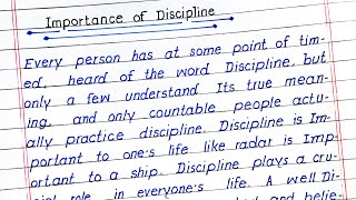 The Key to Success The Importance of Discipline  Essay on importance of discipline [upl. by Yssac]