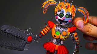 IM DONE WITH THISScrap Baby Fnaf Sculpture  Polymer Clay Tutorial [upl. by Adneral]