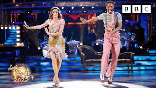 Annabel Croft and Johannes Radebe Charleston to Ladies Night by Kool amp The Gang ✨ BBC Strictly 2023 [upl. by Anelak]