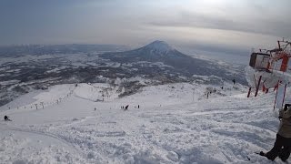 Niseko skiing  top to bottom during clear sky for the first time [upl. by Rorke]