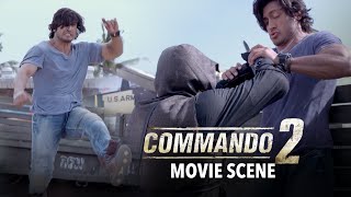 Commando 2 Action Scenes commando2 vidyutjammwal adahsharma eshagupta bollywoodactionscene [upl. by Navannod]