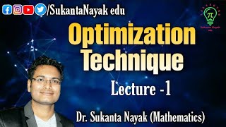 Lecture 1  Optimization Techniques  Introduction  Study Hour [upl. by Soloma177]