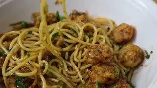 Easy Garlic Shrimp Pasta Recipe [upl. by Kassie]