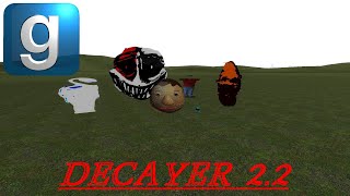 GMOD MOD REVIEW DECAYER Nextbots Pack UPDATE 22 With MiniMogus [upl. by Ladnyc]