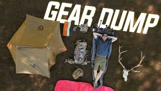 Archery Elk Gear Dump FROM BACKCOUNTRY TO BASE CAMP [upl. by Eimak732]