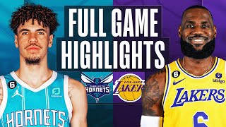 HORNETS at LAKERS  NBA FULL GAME HIGHLIGHTS  December 23 2022 [upl. by Nonahs]