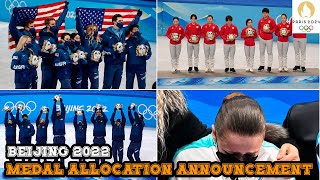 IOC Announces 2022 Beijing Team Figureskating Gold Reallocation Time [upl. by Mingche]