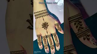 Simple amp minimal Henna design henna mehndidesign mehndi youtubeshorts shorts artist [upl. by Emmer]