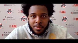 Thayer Munford discusses the Buckeyes’ spring season why he returned to Ohio State [upl. by Narut]