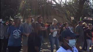 Protest action at Hoërskool Jan Viljoen [upl. by Neimad]