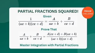 Partial Fractions Challenge  When Expression Gets Squared  Advanced Integration Trick [upl. by Ettevets]