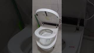 Plantex Commode For ToiletSmart automatic Western StyleEquipped With Foot Touching Lid Opening [upl. by Ynaffad]